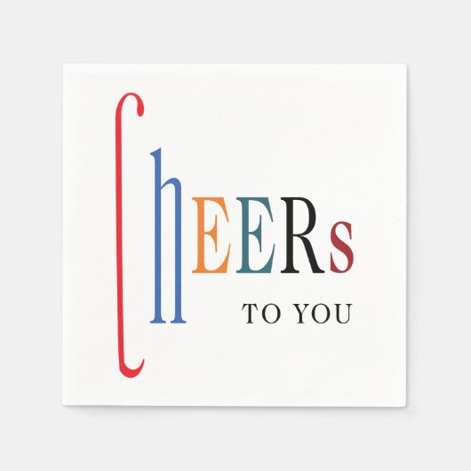 Serviette En Papier Bonne fête du Nouvel An (Devant)