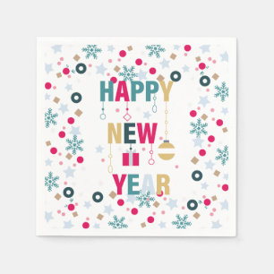 Serviette En Papier Bonne fête du Nouvel An