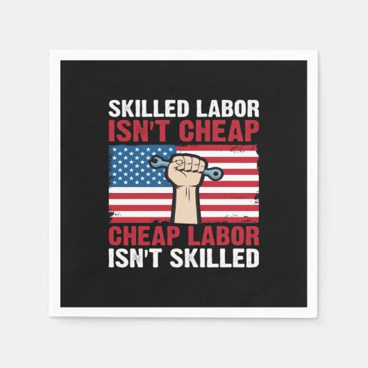 Serviette En Papier Bonne fête du travail Festival 2025 Classic- S (Devant)