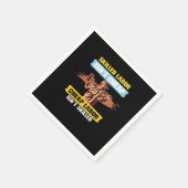 Serviette En Papier Bonne fête du travail - Le travail qualifié n’est  (Coin)