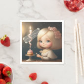 Serviette En Papier Bonne fille anniversaire 01 (En situation)