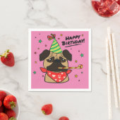 Serviette En Papier Bonne fille Carlin d'anniversaire (En situation)