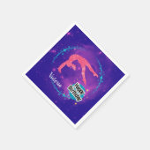Serviette En Papier Bonne Gymnastique d'anniversaire Galaxy Tumbling (Coin)