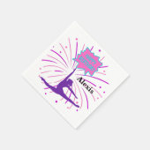 Serviette En Papier Bonne Gymnastique d'anniversaire Personnalisée (Coin)