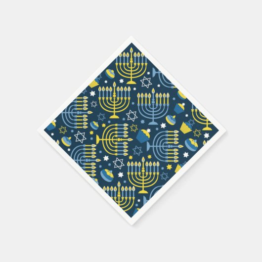 Serviette En Papier Bonne Hanoukka (Coin)