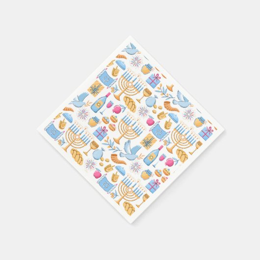 Serviette En Papier Bonne Hanoukka (Coin)