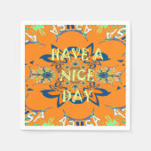 Serviette En Papier Bonne journée et une meilleure nuit Imprimé (Devant)