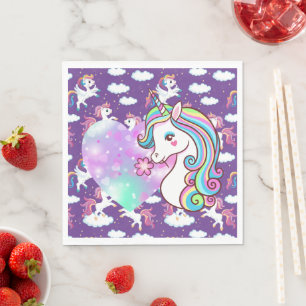 Serviette En Papier Bonne licorne