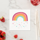 Serviette En Papier Bonne magie arc-en-ciel (En situation)