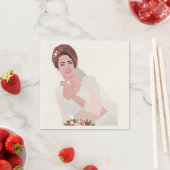 SERVIETTE EN PAPIER BONNE MARIE (En situation)