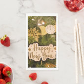 SERVIETTE EN PAPIER BONNE NOUVELLE ANNÉE (En situation)