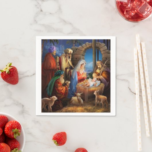 Serviette En Papier Bonne nuit (En situation)