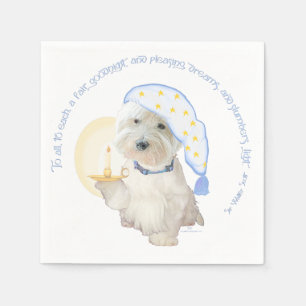Serviette En Papier Bonne nuit Bleu