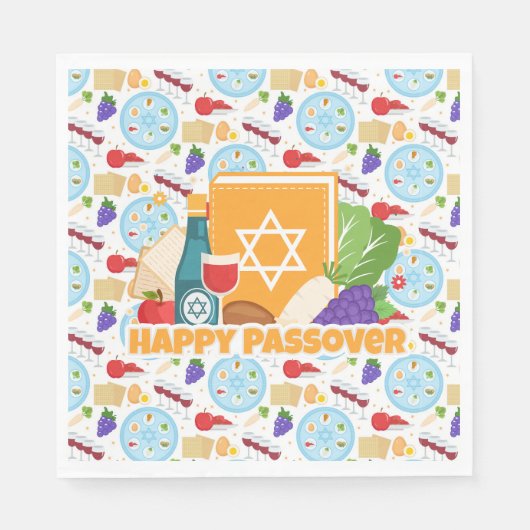 Serviette En Papier Bonne Pâque (Devant)