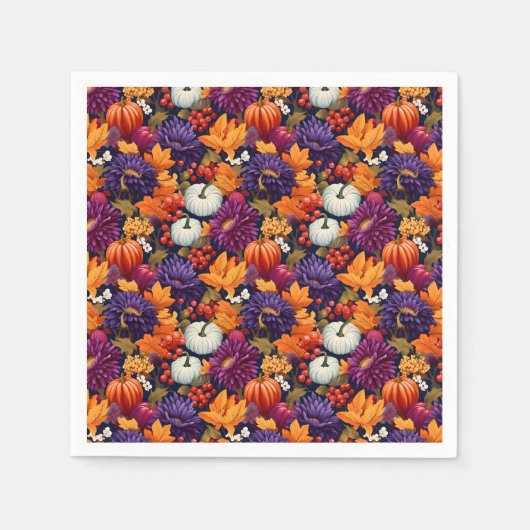 Serviette En Papier Bonne récolte d'automne (Devant)