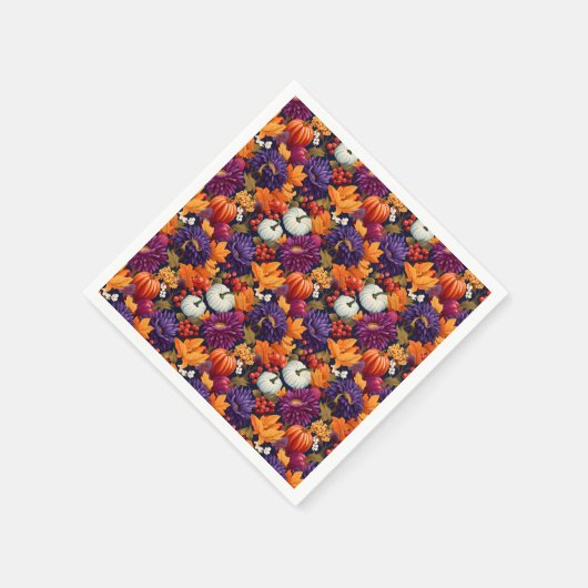 Serviette En Papier Bonne récolte d'automne (Coin)