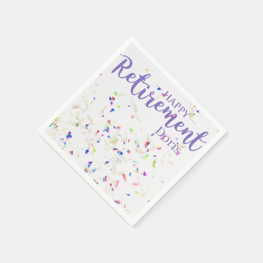 Serviette En Papier Bonne retraite Confetti Papier Napkin (Coin)