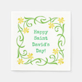 Serviette En Papier Bonne Saint David's Day (Devant)