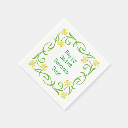 Serviette En Papier Bonne Saint David's Day (Coin)