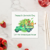 Serviette En Papier Bonne Saint Patrick, que les Shenanigans commencen (En situation)