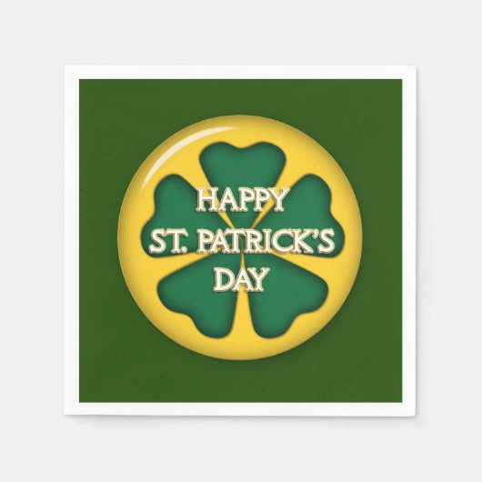 Serviette En Papier Bonne Saint Patrick's Day (Devant)