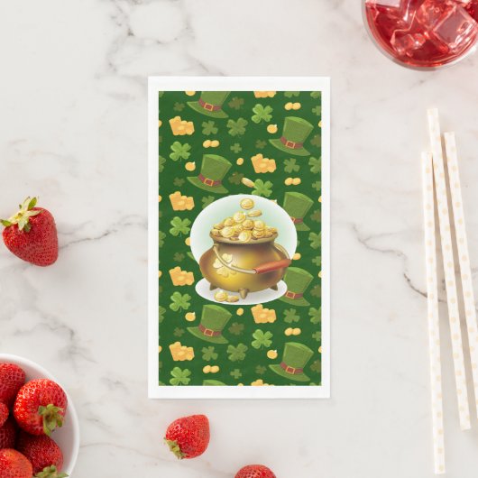 Serviette En Papier Bonne Saint Patrick's Day (En situation)