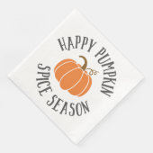 Serviette En Papier Bonne saison des épices Citrouilles (Coin)