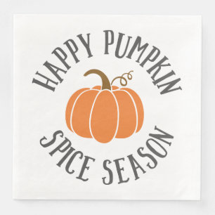 Serviette En Papier Bonne saison des épices Citrouilles