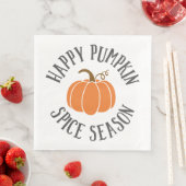 Serviette En Papier Bonne saison des épices Citrouilles (En situation)