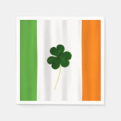 Serviette En Papier Bonne St. Patrick's Day Irlandais Drapeau Shamrock (Devant)