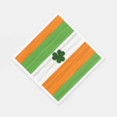 Serviette En Papier Bonne St. Patrick's Day Irlandais Drapeau Shamrock (Coin)