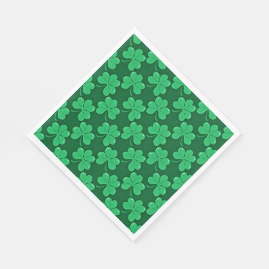 Serviette En Papier Bonne St. Patrick's Day shamrocks festifs (Coin)