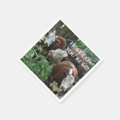 Serviette En Papier Bonne vache d'anniversaire ! (Coin)