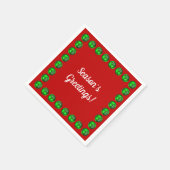 Serviette En Papier Bonnes Fêtes (Coin)