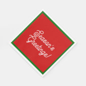 Serviette En Papier Bonnes Fêtes serviettes (Coin)