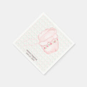 Serviette En Papier Bonnet rose Baptême Papier Napkin (Coin)