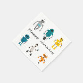 Serviette En Papier Bons Robots Droids Joyeux anniversaire (Coin)