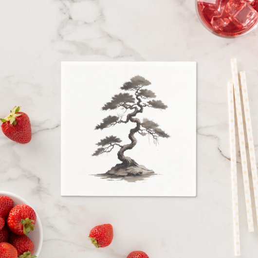 Serviette En Papier Bonsai (En situation)