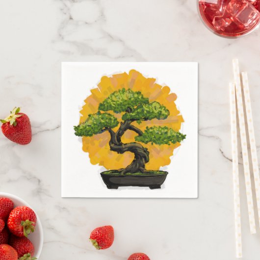 Serviette En Papier Bonsai Tree Lover (En situation)
