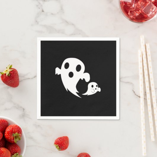 Serviette En Papier Boo blanc (En situation)