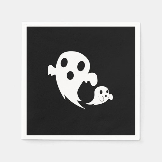 Serviette En Papier Boo blanc (Devant)