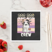Serviette En Papier Boo Boo Crew Halloween Ghost Nurse Essential T-Shi (En situation)