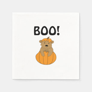 Serviette En Papier Boo Citrouille d'Halloween Ours