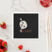 Serviette En Papier Boo ! Drôle Masquer Peekaboo Effrayant Halloween S (En situation)