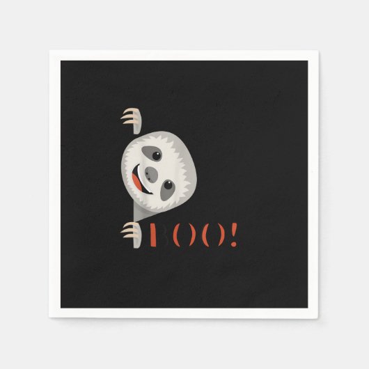 Serviette En Papier Boo ! Drôle Masquer Peekaboo Effrayant Halloween S (Devant)
