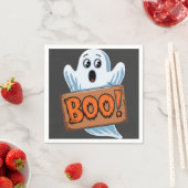 Serviette En Papier Boo Fantôme d'halloween (En situation)