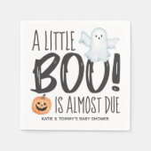Serviette En Papier Boo Ghost Jack O'Lantern Baby shower d'Halloween (Devant)