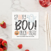 Serviette En Papier Boo Ghost Jack O'Lantern Halloween (En situation)