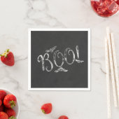 Serviette En Papier BOO ! Halloween Chalkboard Chalk Fête (En situation)