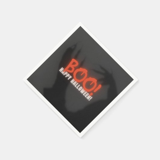 Serviette En Papier Boo halloween - Serviettes en papier, Cocktail sta (Coin)